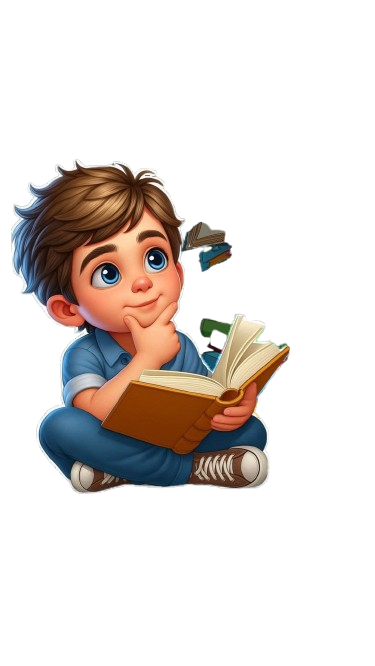 Child reading book